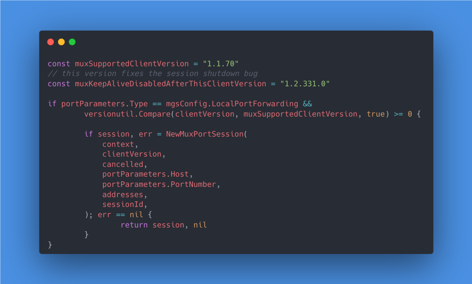 From the SSM agent source code