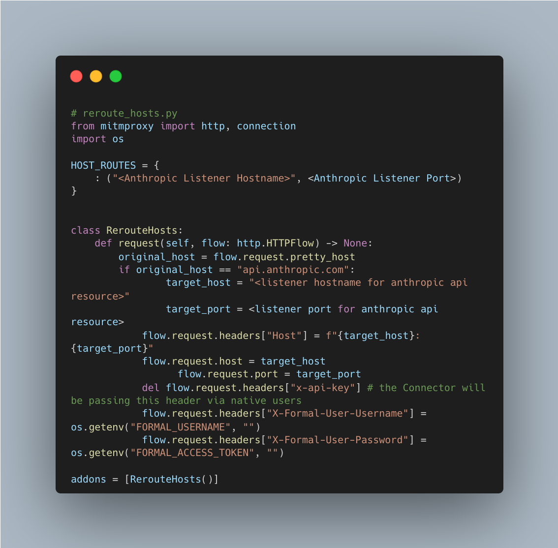 mitmproxy reroute hosts addon code